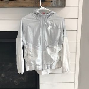 Nike White Track/Rain Jacket!